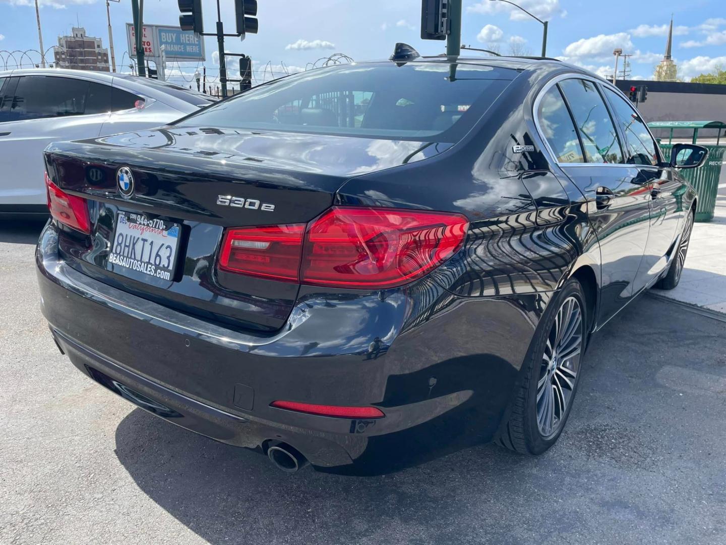 2019 BLACK /BLACK BMW 5-Series 530e iPerformance (WBAJA9C59KB) with an 2.0L L4 DOHC 16V TURBO HYBRID engine, 8A transmission, located at 744 E Miner Ave, Stockton, CA, 95202, (209) 944-5770, 37.956863, -121.282082 - PLUS TAXES AND FEES - Photo#13